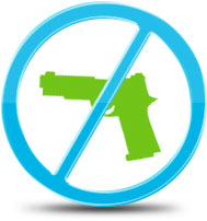 Prohibido el transporte de armas y sus réplicas